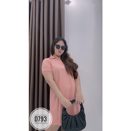 Bigsize Đầm thun suông D793