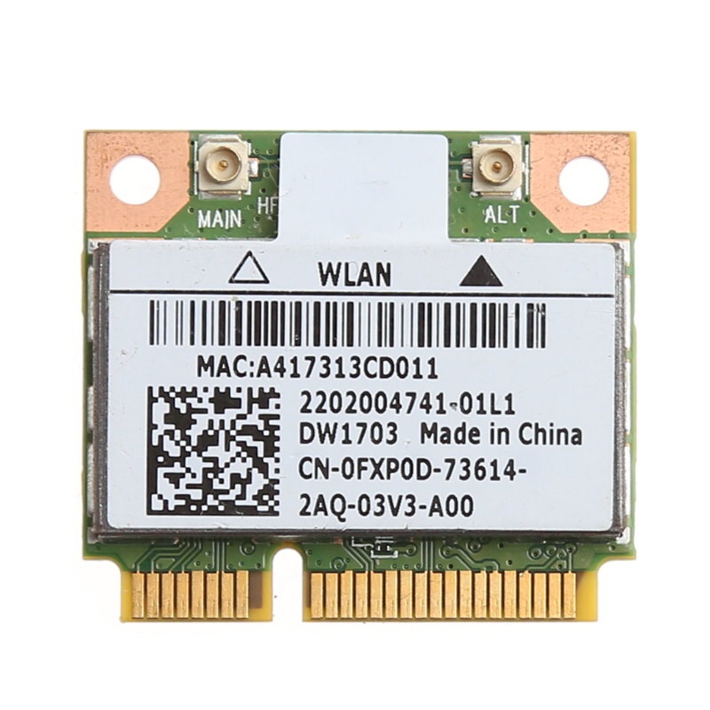 Card Mạng Không Dây LIDU1 BT V4.0 Mini PC-E Cho DELL DW1703 Window 7 8 8.1 10