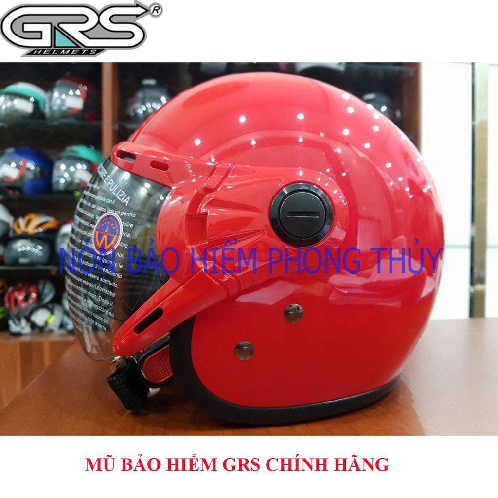 [ SHOPEE ] MŨ BẢO HIỂM 3/4 ĐẦU GRS CHÍNH HÃNG - A368 KÍNH