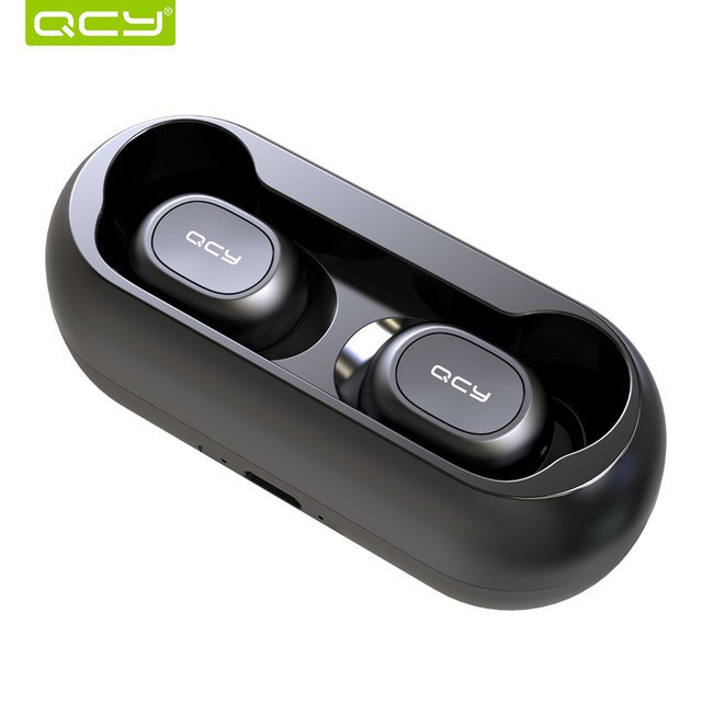 Tai nghe nhét tai không dây QCY T1 - QCY T2C công nghệ Bluetooth 5.0 (có dock tự sạc) <RẺ VÔ ĐỊCH>