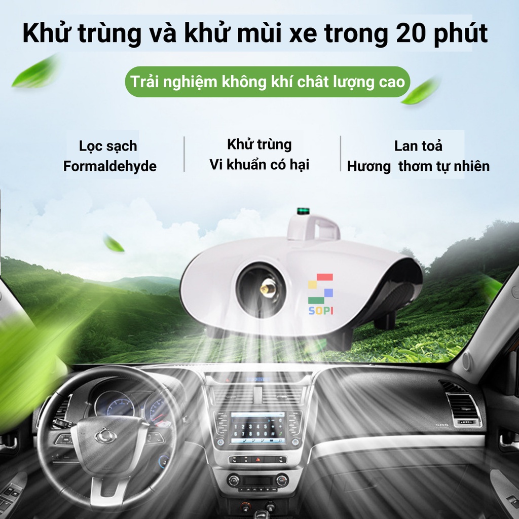 Máy Khử Mùi Ô Tô, Khử Khuẩn Nano, Khử Mùi Xe Hơi, Phòng Ngủ Dạng Khói. SONETS