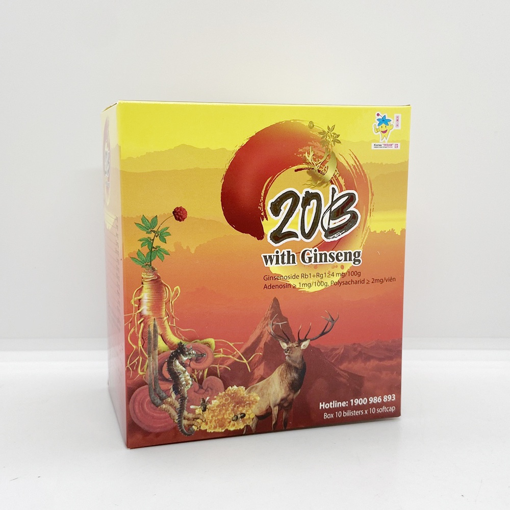 Vitamin 20B tổng hợp, nhân sâm giúp ăn ngon, bồi bổ cơ thể, tăng sức đề kháng - 100 viên