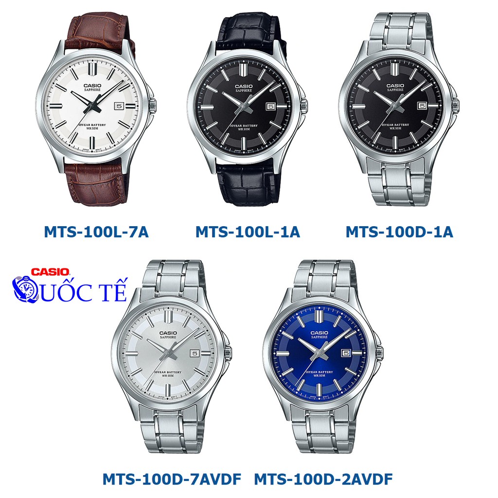 Đồng hồ nam casio ❤️ 𝐅𝐑𝐄𝐄𝐒𝐇𝐈𝐏 ❤️ Đồng hồ casio MTS-100L-7A MTS-100L-1A MTS-100D-1A MTS-100D-7A MTS-100D-2A