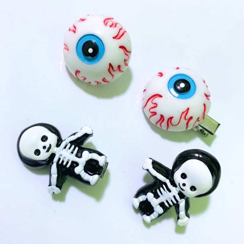 Kẹp Tóc Hình Bộ Xương Phong Cách Gothic