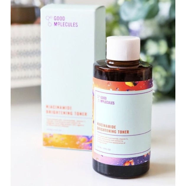 Good Molecules Niacinamide Brightening Toner nước hoa hồng làm sáng da, se lỗ chân lông 120ml