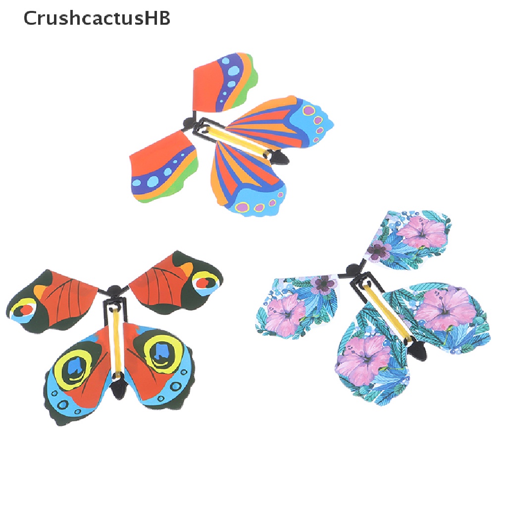 [CrushcactusHB] 5Pcs Magic Flying Out Butterfly Surprise Magic Props Mystical Trick Toys Hot Sell