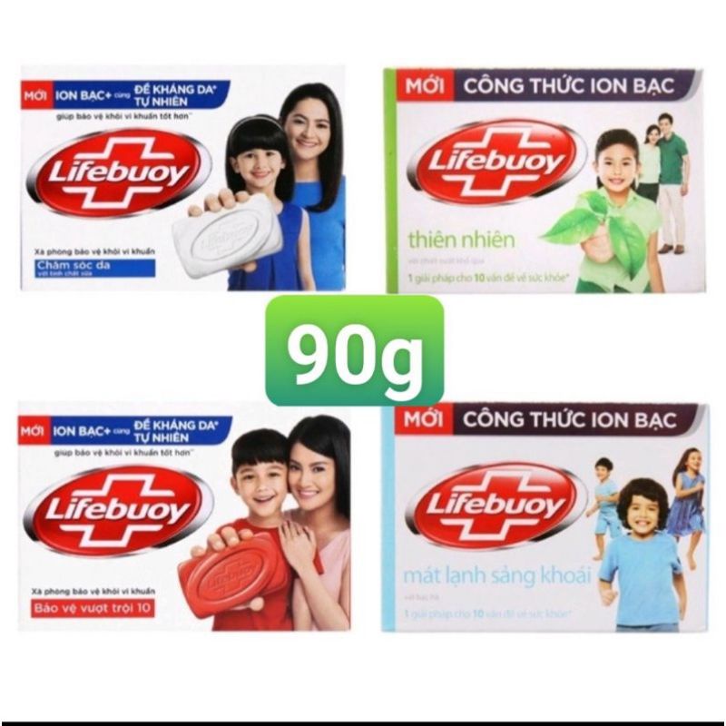 Xà bông cục Lifebuoy Matcha và Khổ qua mới 90g