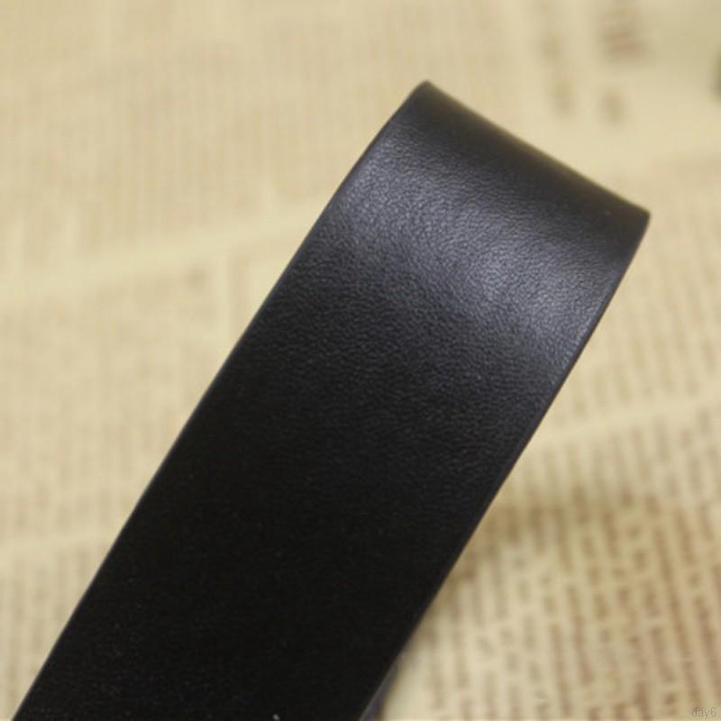 Thắt lưng da màu trơn thiết kế khóa tròn đơn giản thời trang cho nữ