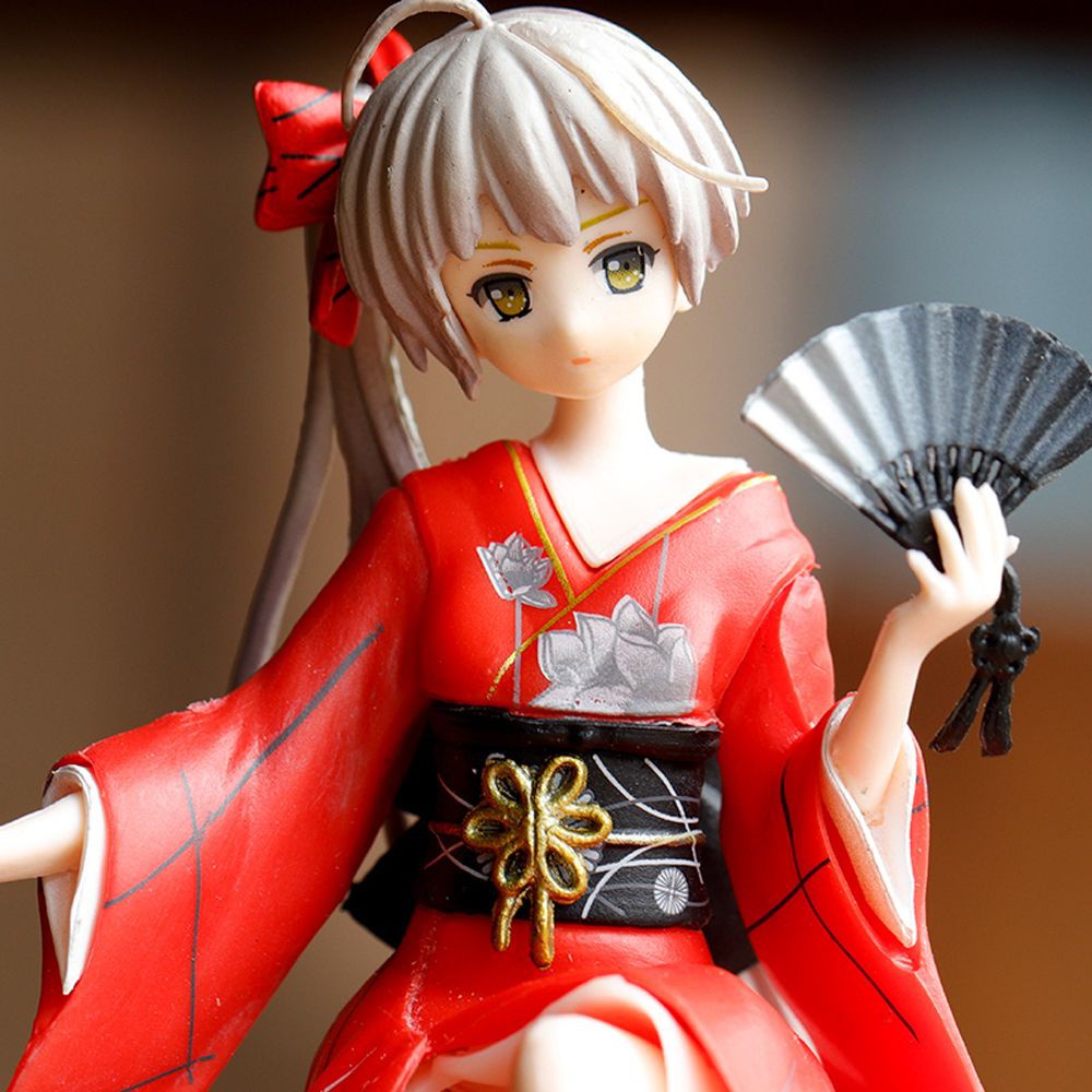 Mô Hình Nhân Vật Anime Kasugano Mặc Kimono Bằng Pvc Nhiều Màu Sắc