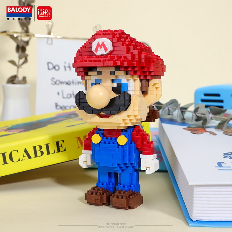 Balody Super Mario Mô Hình DIY Kim Cương Mini Khối Xây Dựng Giáo Dục Trẻ Em Đồ Chơi Lắp Ráp