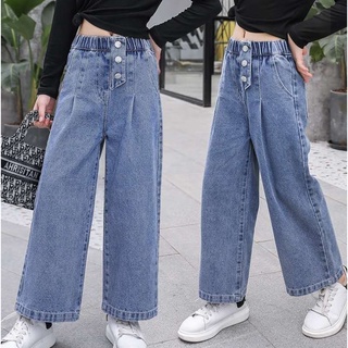 Quần jean bé gái, quần ống rộng bé gái LUNASHOP từ 27 đến 45kg M33