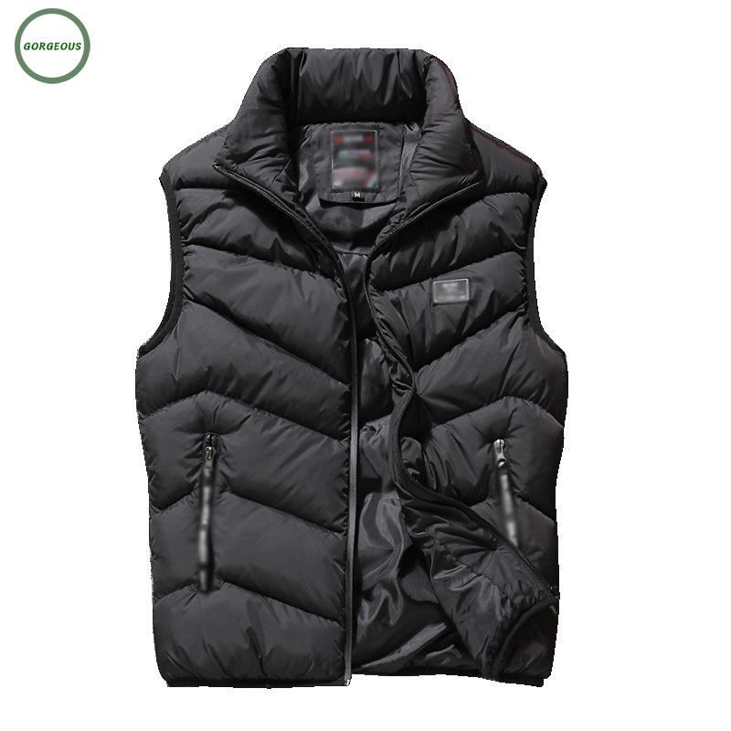 Vest Padded Sleeveless Jacket Waistcoat Warm Outwear Winter High Quality