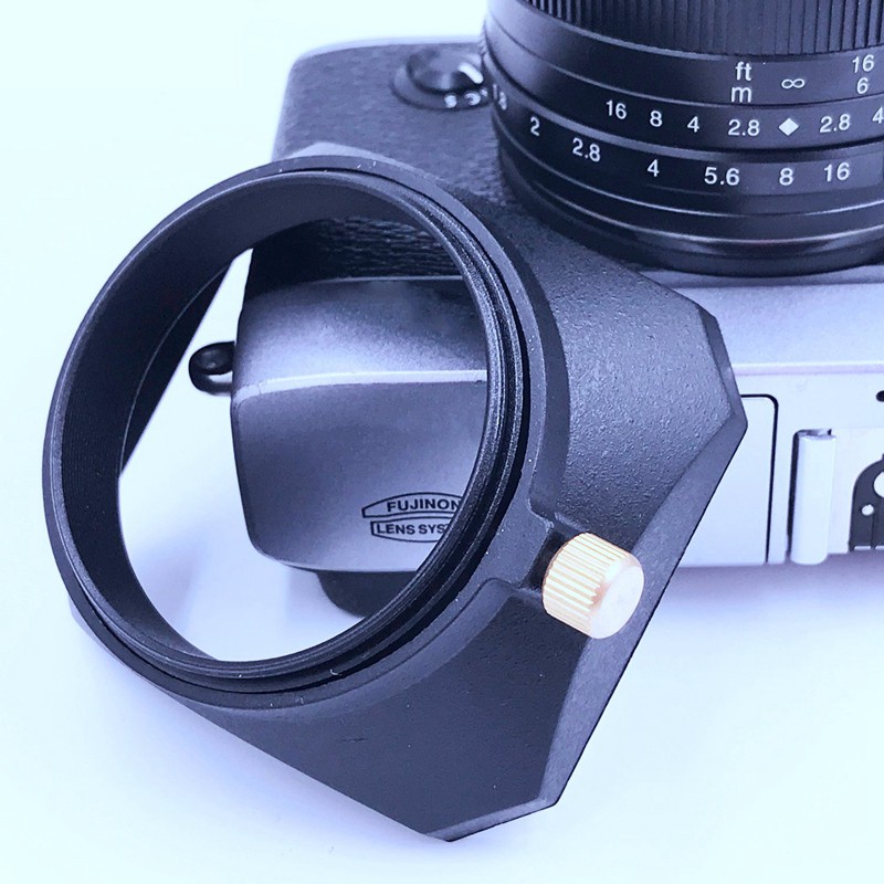 NEWYI Square Shape Lens Hood for Fuji Nikon Mini Single Camera(52mm)
