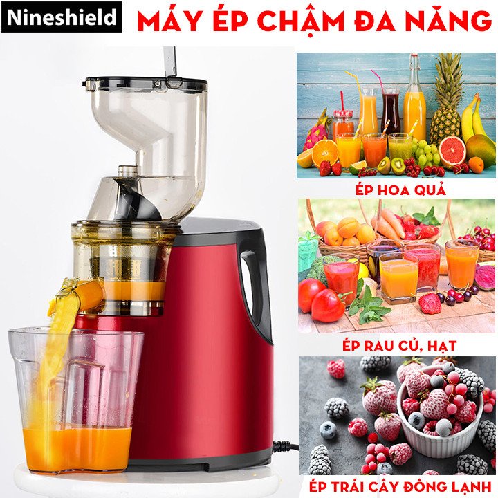 Máy ép trái cây/ máy ép chậm nguyên quả Nineshield Kb - F8b hàng chính hãng nội địa trung bảo hành 12 tháng