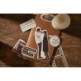 Junarystudio - Set 60 sticker miếng dán nhân vật dễ thương trang trí bulletjournal