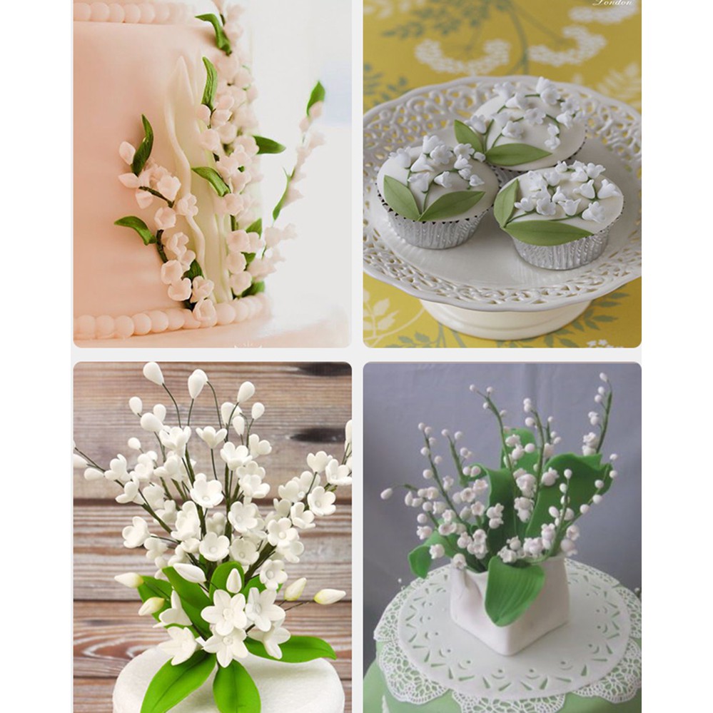 Kalaien Khuôn silicone Làm Bánh Hình Hoa Lan