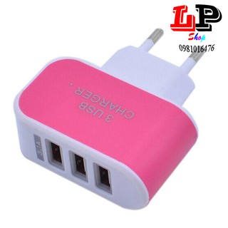 Cục sạc điện thoại đa năng 3 cổng USB