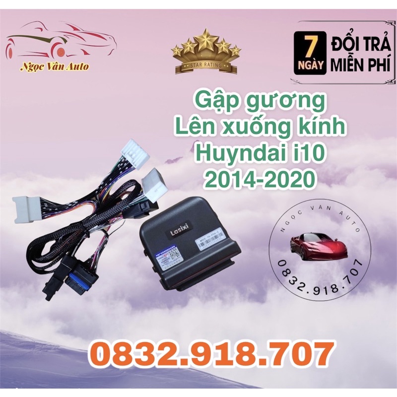 Tự động gập gương lên xuống kính Huyndai i10 2014 - 2020. Hãng Lasixi