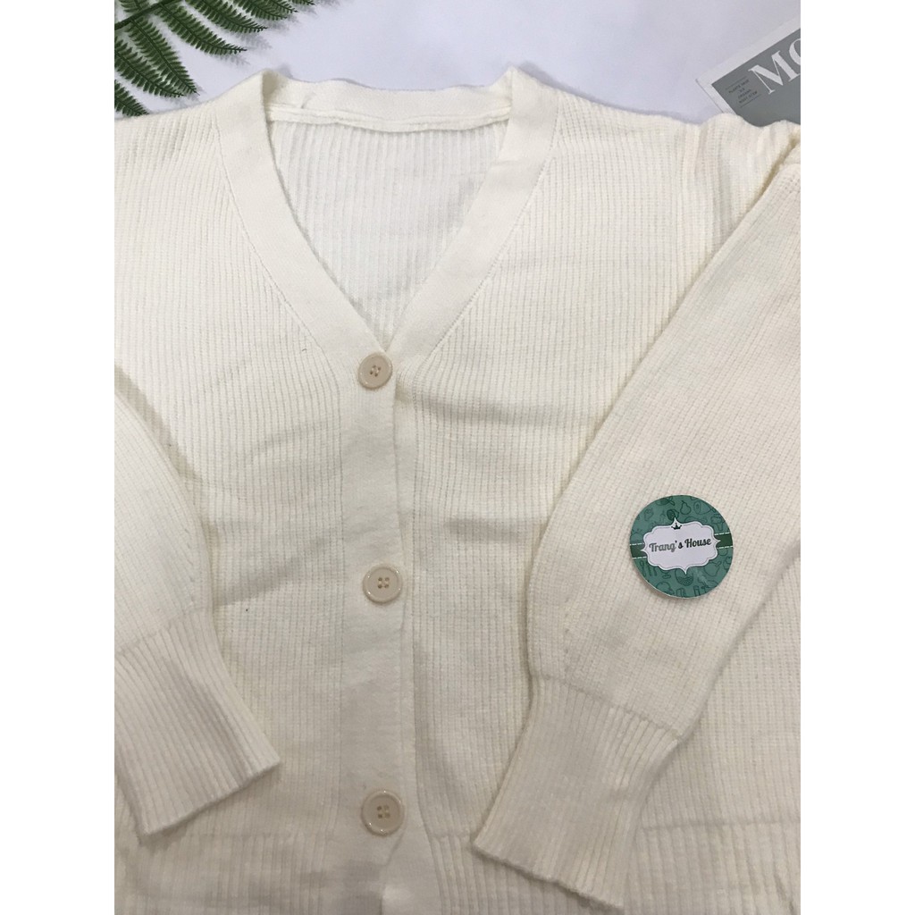 Áo cardigan dài tay cổ chữ V có khuy MSP430 | BigBuy360 - bigbuy360.vn