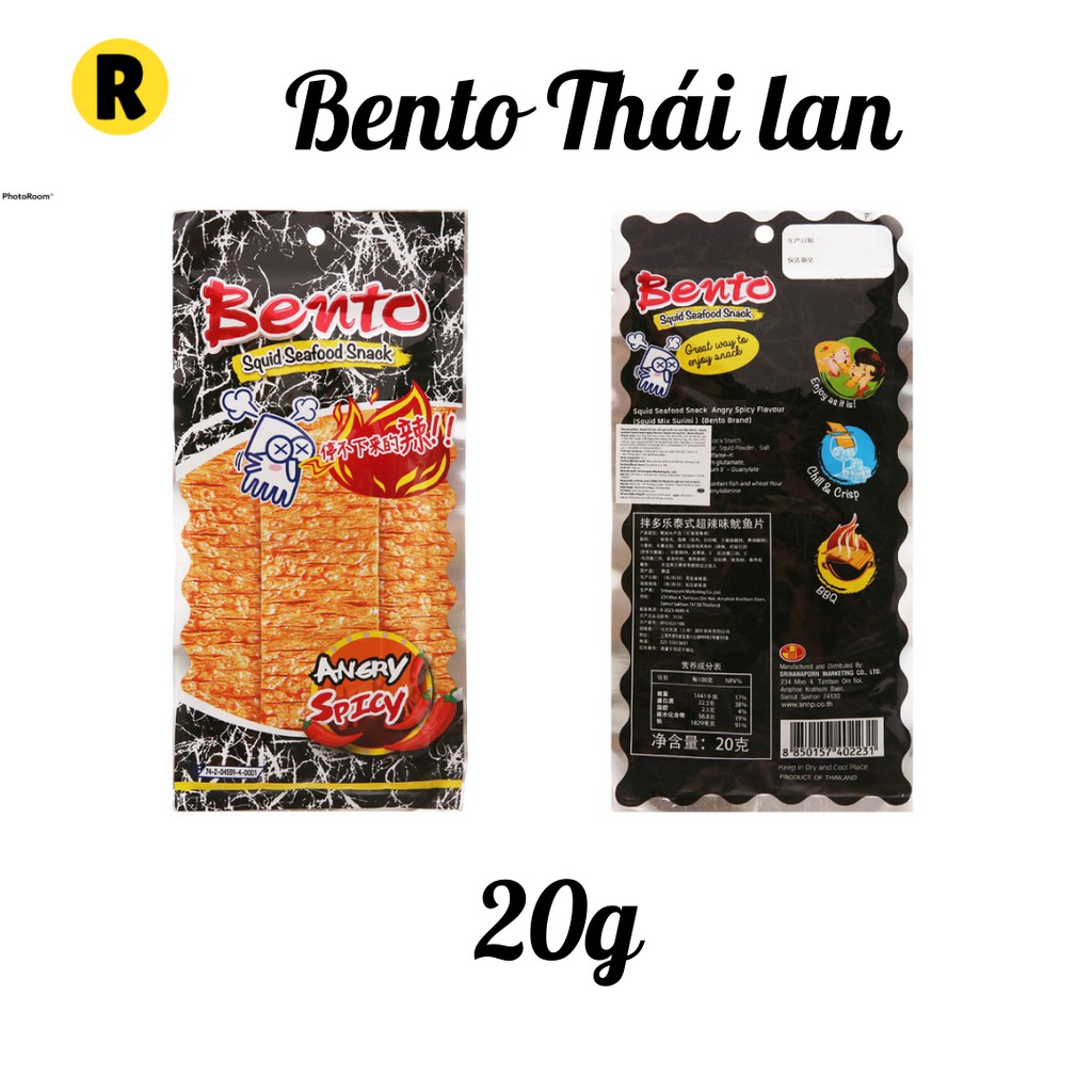 Bento hải sản tẩm gia vị thái lan siêu ngon, nhập khẩu chính hãng, gói 24g