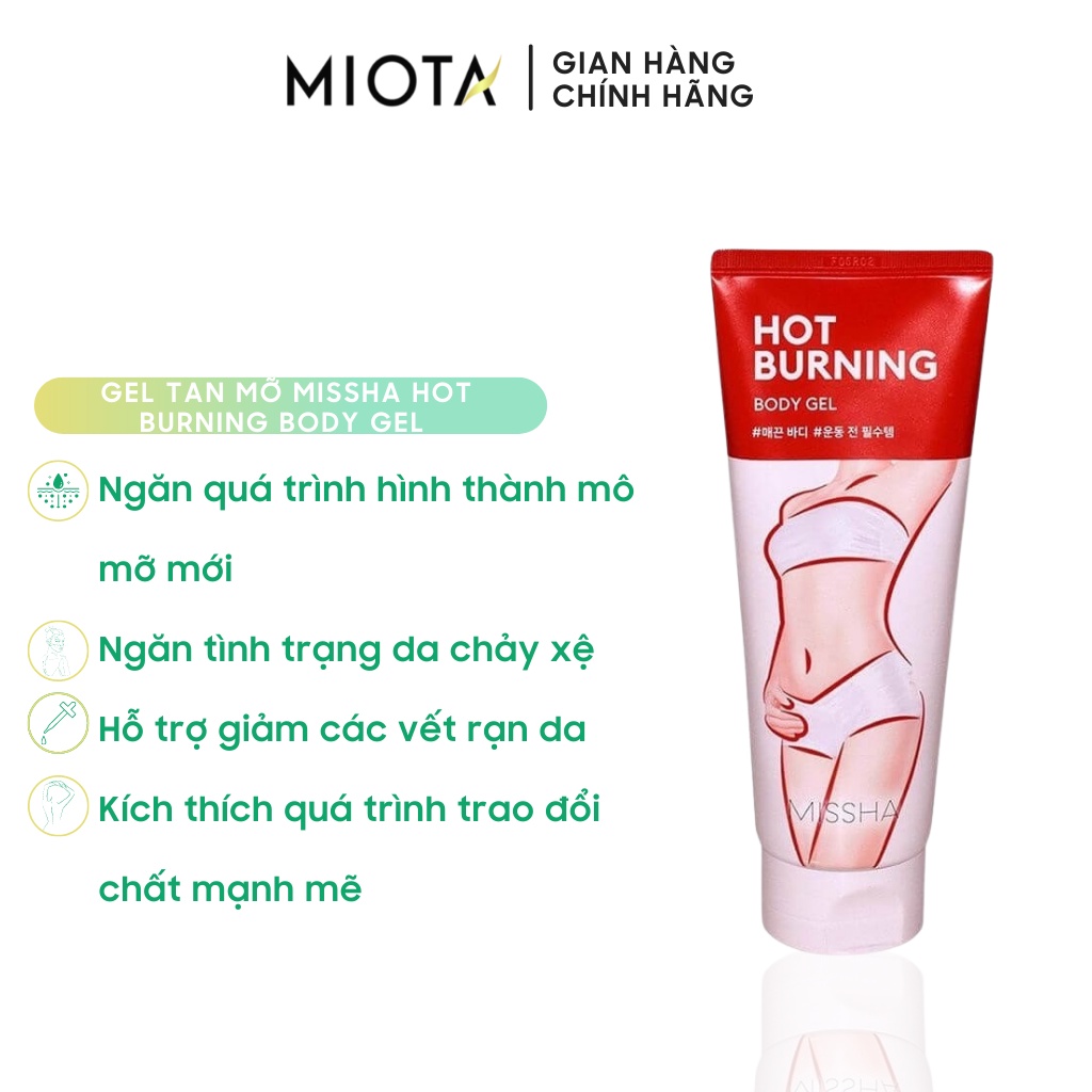 Gel Tan Mỡ Missha Hot Burning Body Gel 200ml