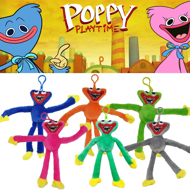 Búp bê nhồi bông/ móc khoá nhân vật Poppy Playtime Huggy Wuggy Killy Willy 20-60cm
