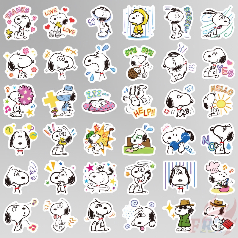 ❉ Snoopy - Series 01 PEANUTS Cartoon Stickers ❉ 40Pcs/Set DIY Decals Stickers for Diary Laptop Scrapbooks Skateboard