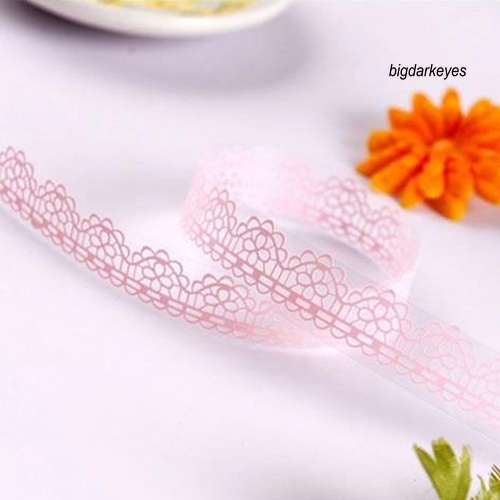 Set 5 Cuộn Băng Dính Họa Tiết Ren Rỗng Dùng Để Trang Trí Đồ Thủ Công