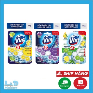 Viên Vệ sinh Bồn Cầu VIM POWER 5 Sạch Khuẩn Thơm Mát 55g
