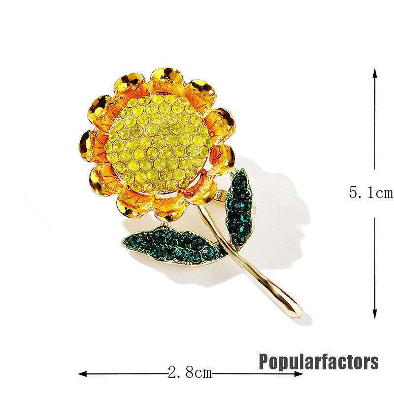 Ghim Cài Áo Hình Hoa Hướng Dương Thời Trang