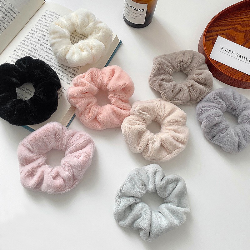 Dây cột tóc lông nhung Mềm mịn XINH XINH scrunchies