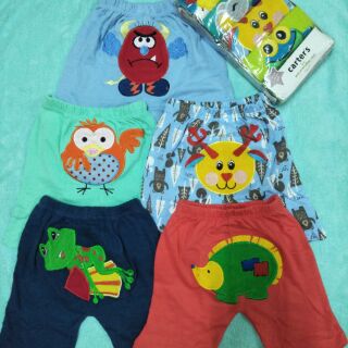 Set 5 quần đùi  Carter bé trai bé gái mông thú