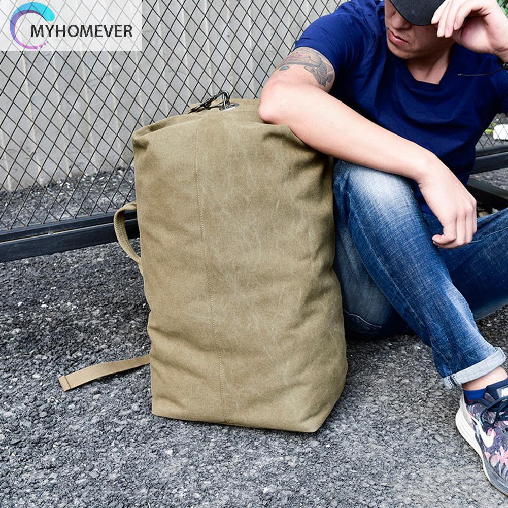myhomever Big Outdoor Backpacks Men Travel Canvas Sports Shoulder Bags Rucksacks