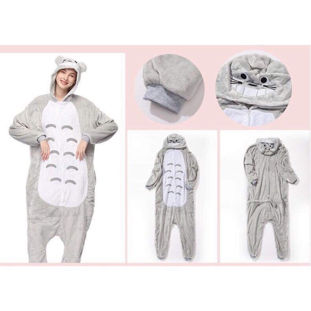 (Có sẵn) Bộ đồ thú hình totoro xám, bộ đồ cosplay totoro | BigBuy360 - bigbuy360.vn