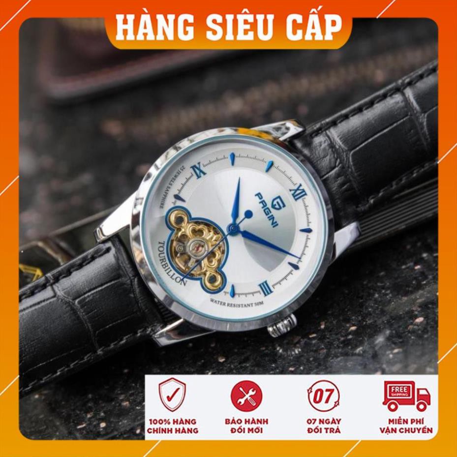 [Chính Hãng 100%] Đồng Hồ Nam PAGINI PA19966 - Đồng hồ cơ automatic lộ máy hàng chính hãng, Bảo hành 5 năm