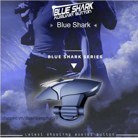Nút bắn PUBG chính hãng Blue Shark, bộ 2 nút chơi game PUBG