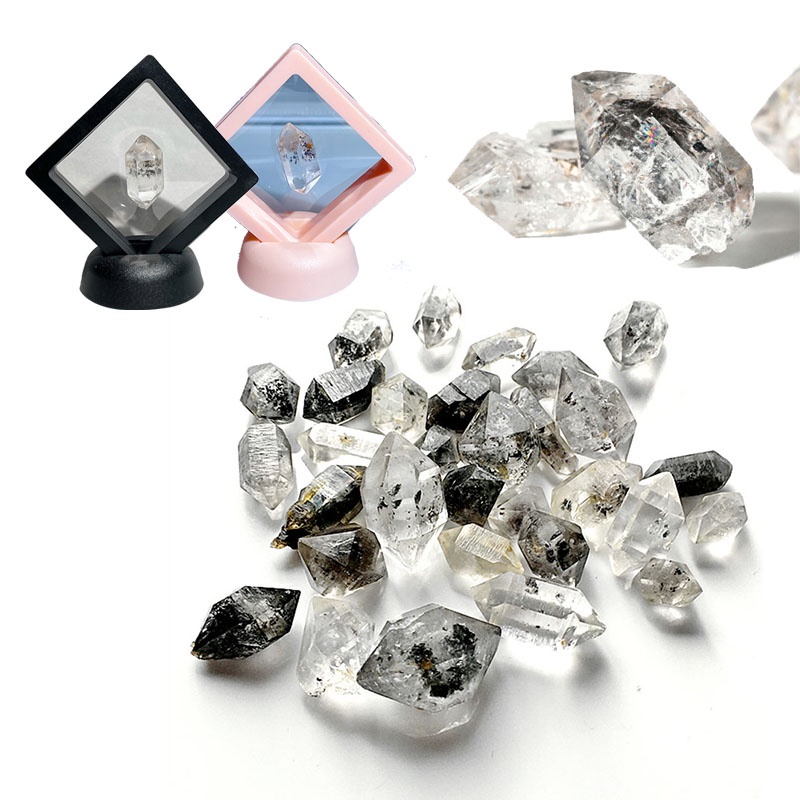 1 Viên Đá Thạch Anh Kim Cương Pha Lê Trắng Trong Suốt Herkimer
