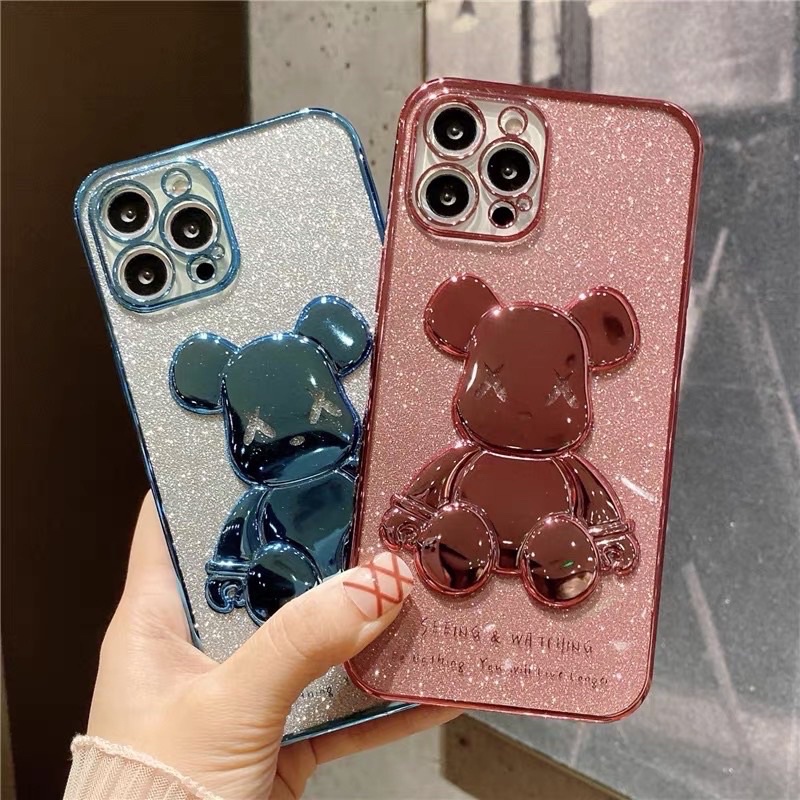 Ốp lưng iphone X-Brick xi kèm nhũ cạnh vuông 6/6plus/7/7plus/x/xsmax/11/11promax/12/12promax/13/13promax
