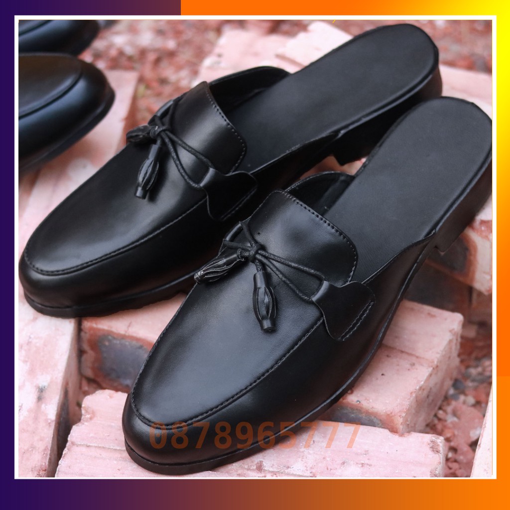 Giày Sục Nam Giá Rẻ Mã L172 Màu Đen Có Chuông | BigBuy360 - bigbuy360.vn