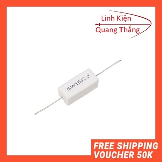 Trở sứ 5w 1 ôm 5 ôm 2.2 ôm