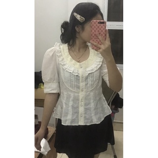Pass set tay phồng chân váy
