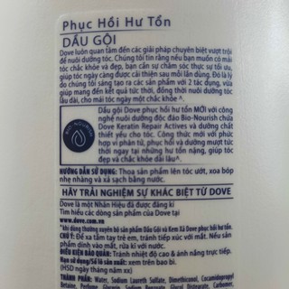 Dầu Gội Dove Phục Hồi Tóc Hư Tổn 1.4kg
