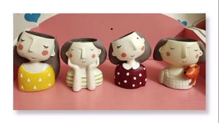 Chậu mini hoạt hình (sẵn hàng )