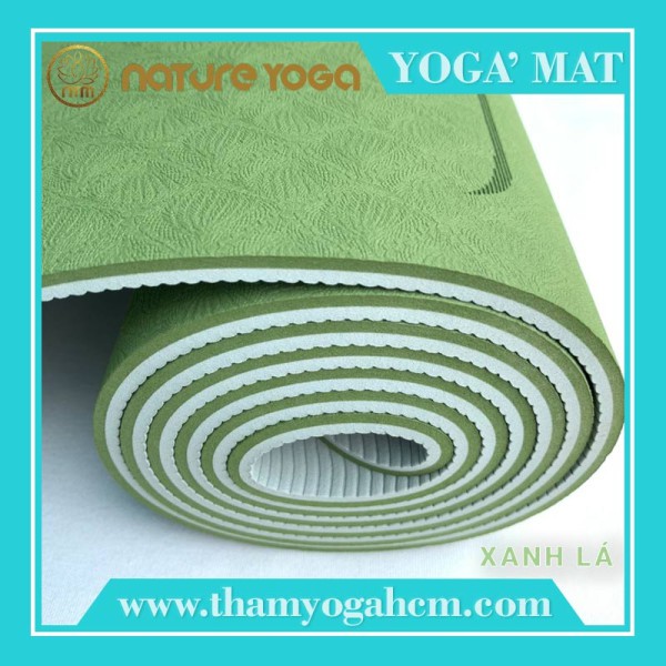 Thảm Tập Yoga Nature Yoga Thảm Chất Liệu TPE Cao Su Non Định Tuyến Bám Tốt 2 Mặt