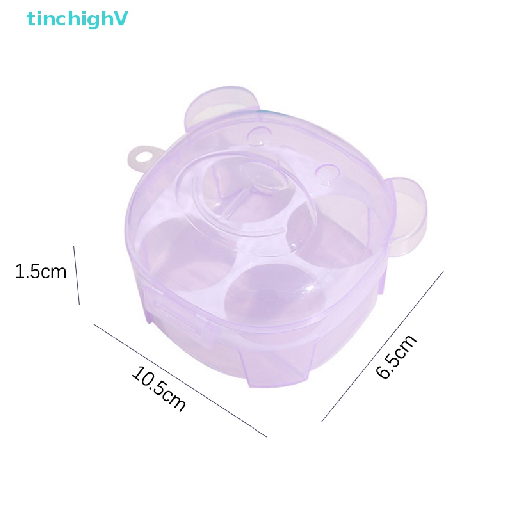 Hộp 4 Ngăn Đựng Mút Trang Điểm Tiện Dụng