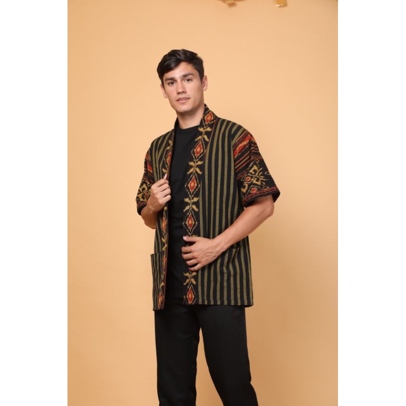 Áo Khoác Cardigan Kiểu Kimono Họa Tiết Kẻ Sọc Thời Trang Cho Các Cặp Đôi