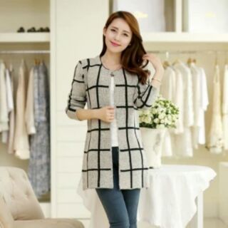 Áo Khoác Cardigan Thu Đông Phong Cách Korea Mai Hoa