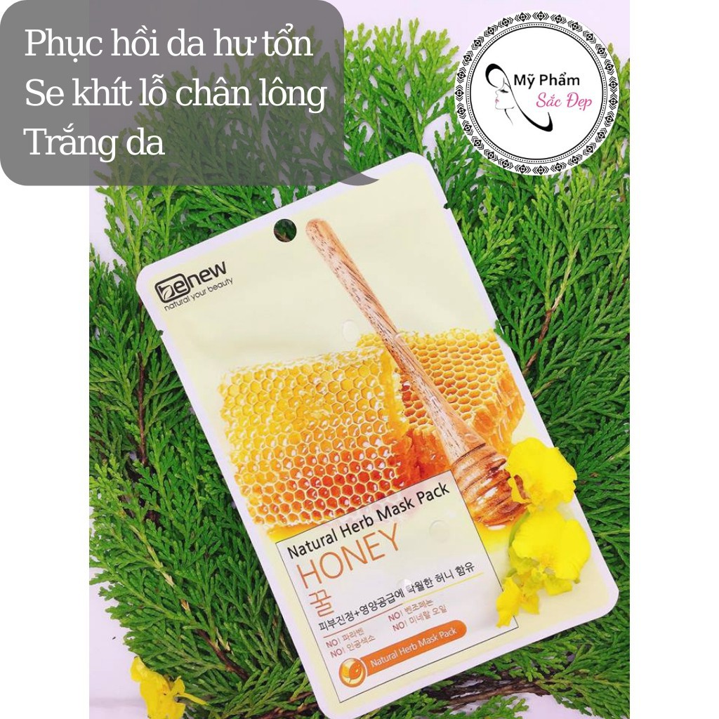 Mặt nạ 💖 Chính hãng 💖 6 vị Mặt nạ BENEW Natural Herb Mask Dưỡng ẩm trị mụn trắng da Hàn Quốc (22ml) | BigBuy360 - bigbuy360.vn