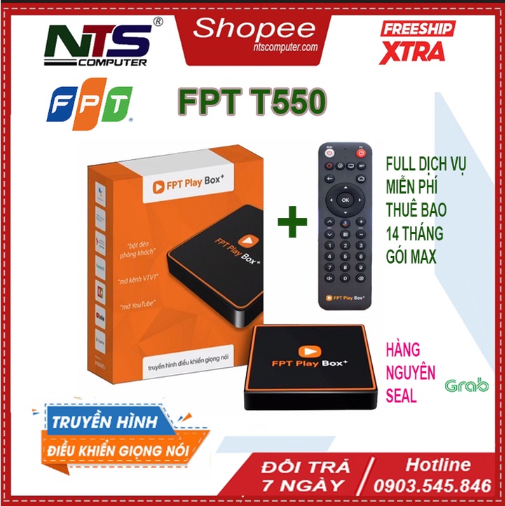 FPT Play Box+ T550 TV Box điều khiển giọng nói Hệ điều hành Androi - Bảo hành 12 tháng