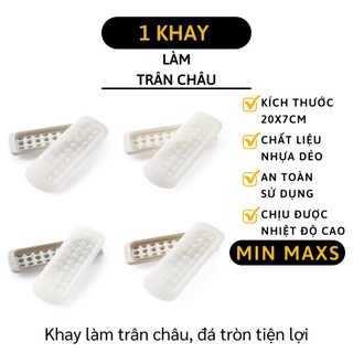 Khay Đá Tròn - Bộ Khuôn Làm Đá Tròn Viên Nhỏ, Thạch, Hạt Trân Châu Không Dính 5753 [MINMAXS]